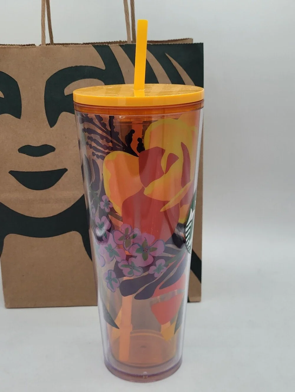 Starbucks Tropical Floral 24 Ounce Tumbler